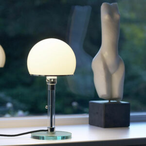 Lampe de table en verre